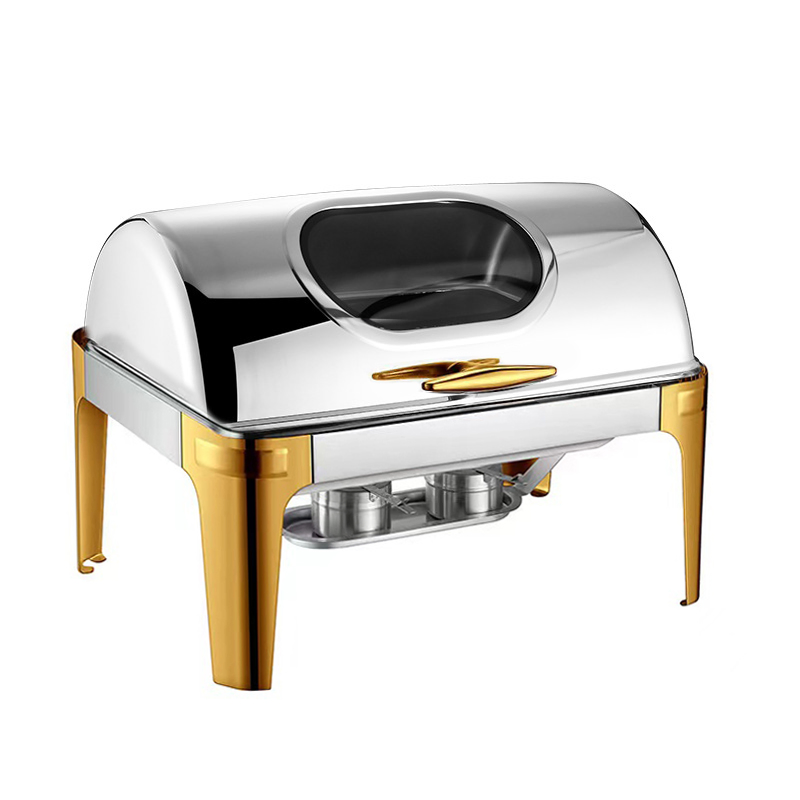 Hotel Available Oblong Stainless Steel Food Display Buffet Chafing Dish