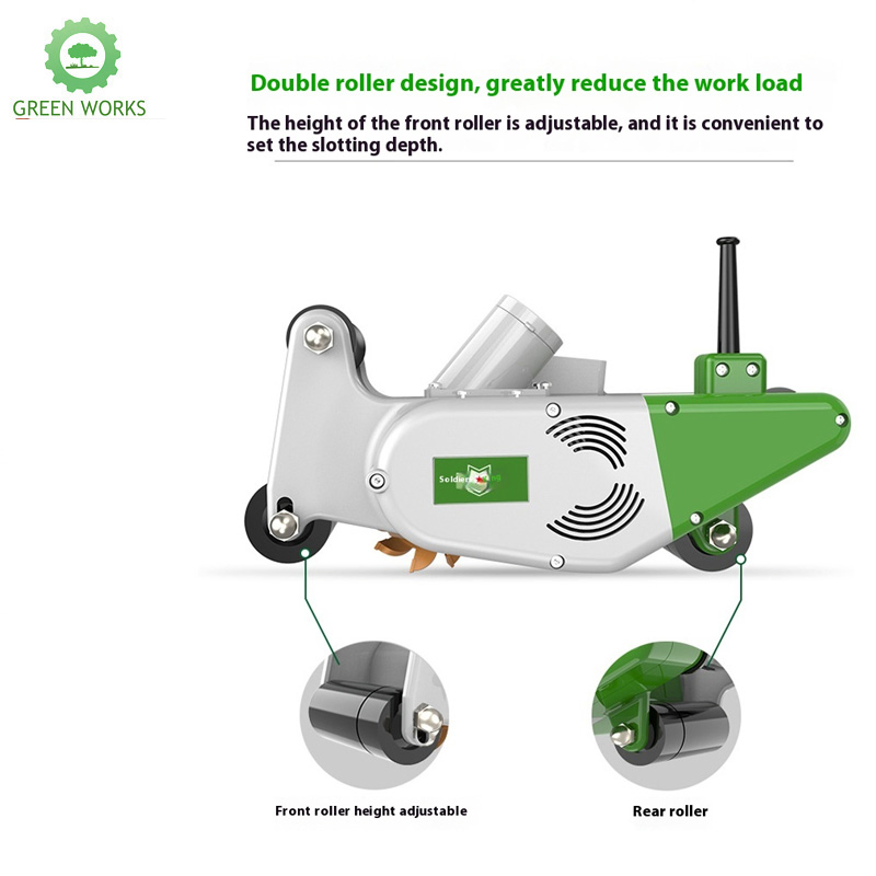 Electric Concrete Wall Chaser with 25mm Blade Dust-Free Cutting Machine