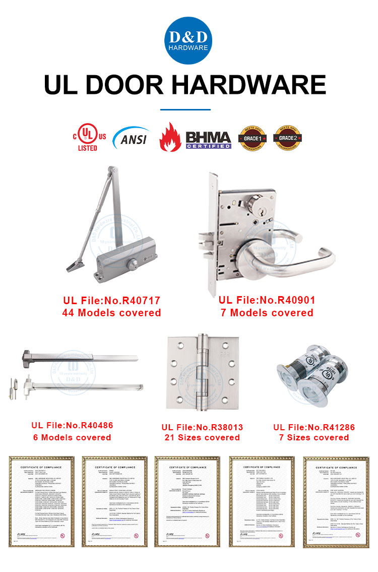ANSI Heavy Duty UL Stainless Steel CE Mortise Flat Self Closing Black Hardware Gold Metal Shower Security Ball Bearing Conceal Iron Guangdong Wooden Door Hinge