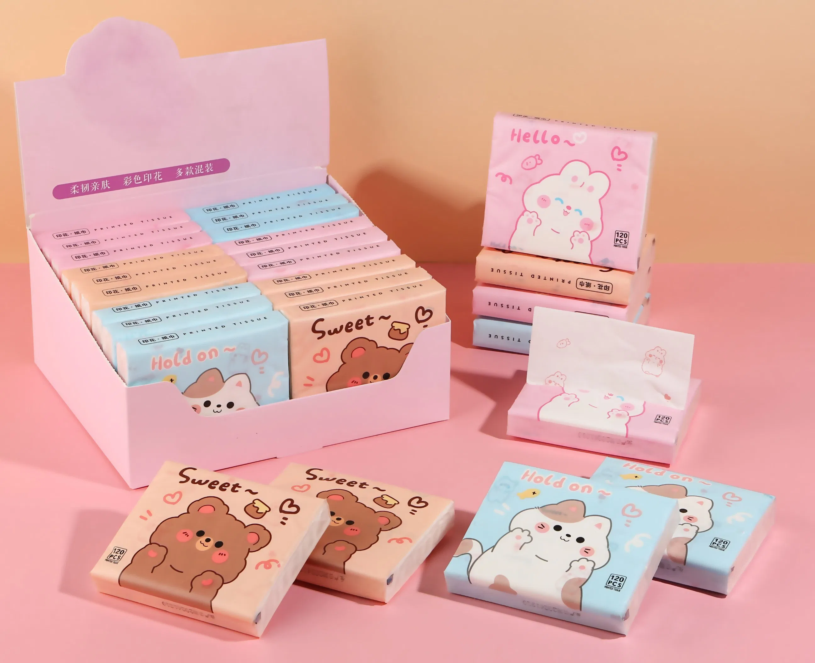 with a Soft Texture That Fits Delicate Facial Skin Color Facial Tissue