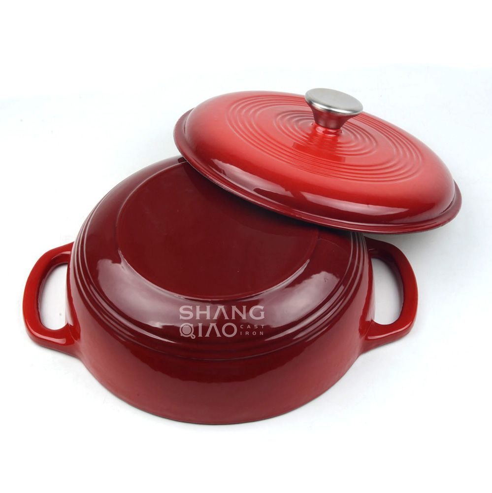 Эмалированная чугунная жаровня-казан, 3.9 кварт