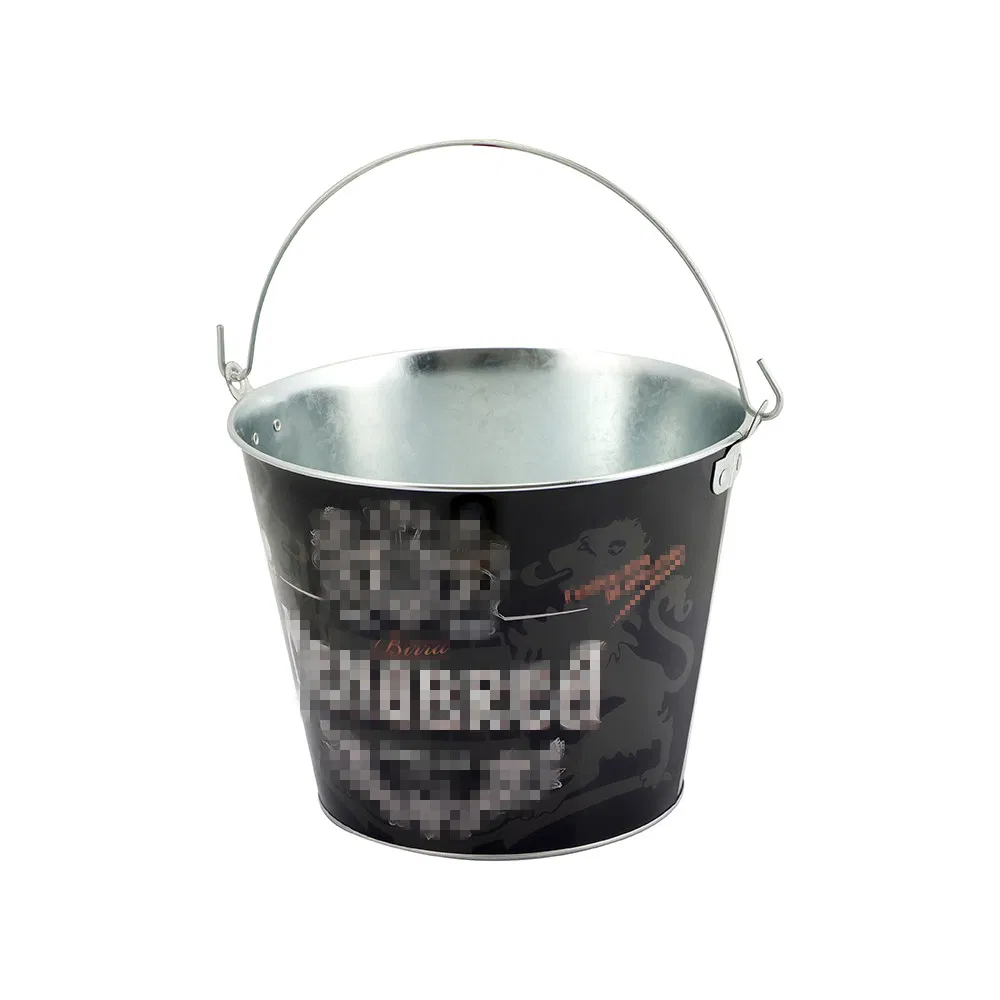 Factory Custom Tinplate Pail Storage Container Keg Barrel Shape Metal Can Packaging Ice Beer Tin Bucket for Beer