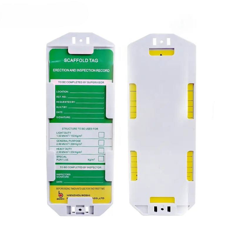 Reliable Scaffolding Safety Tagout System Featuring PVC Sign Holders