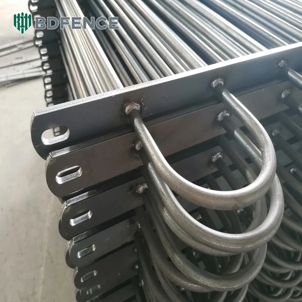 Metal Tubular Temporary WPC Vinyl PVC Composite Post Garden Steel Fence Zinc