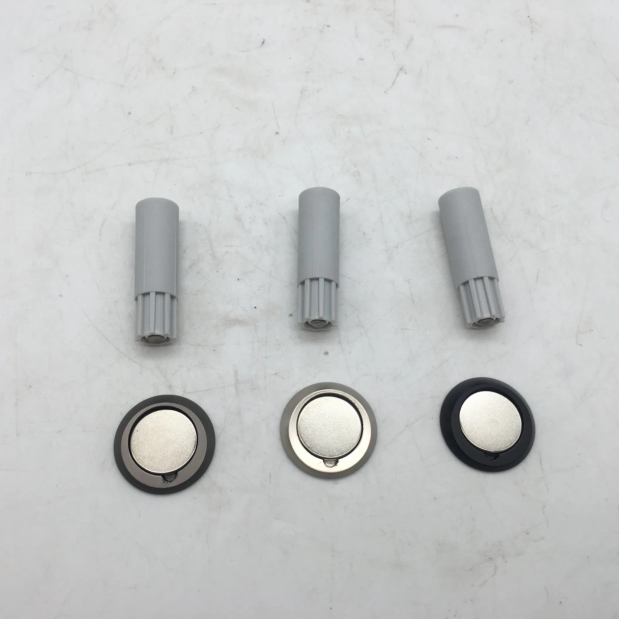Stainless Steel Door Stopper Wall Mounted Fittings with Rubber Buffer Screw Fixing