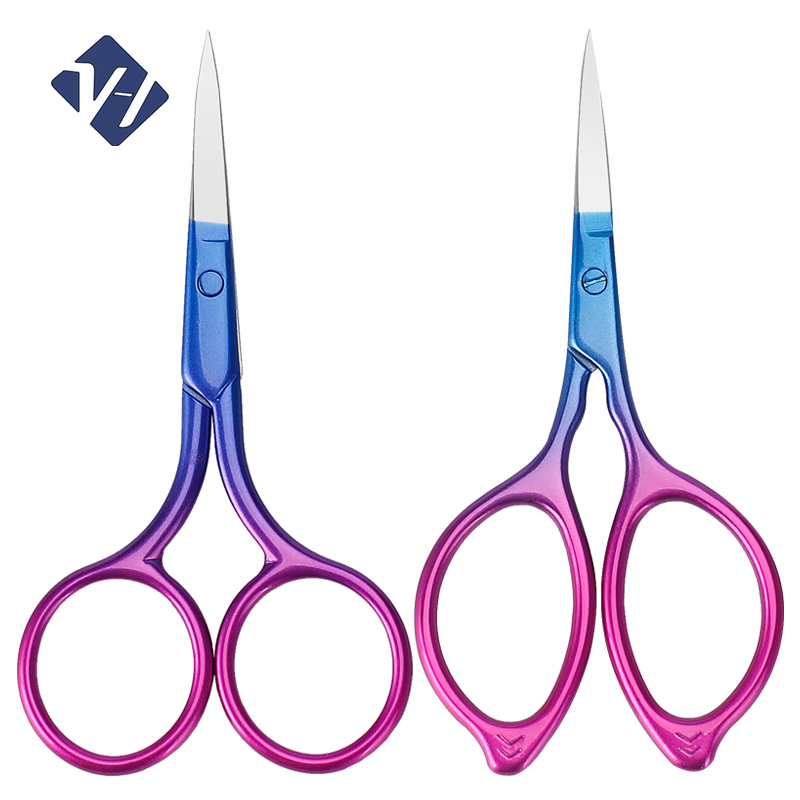 Professional Titanic Rainbow Stainless Steel Small Best Quality Trimming Manicure Scissors
