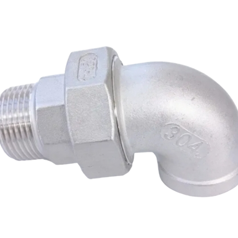 Heavy-Duty Premium Stainless Steel Elbow Connector for Industrial Use