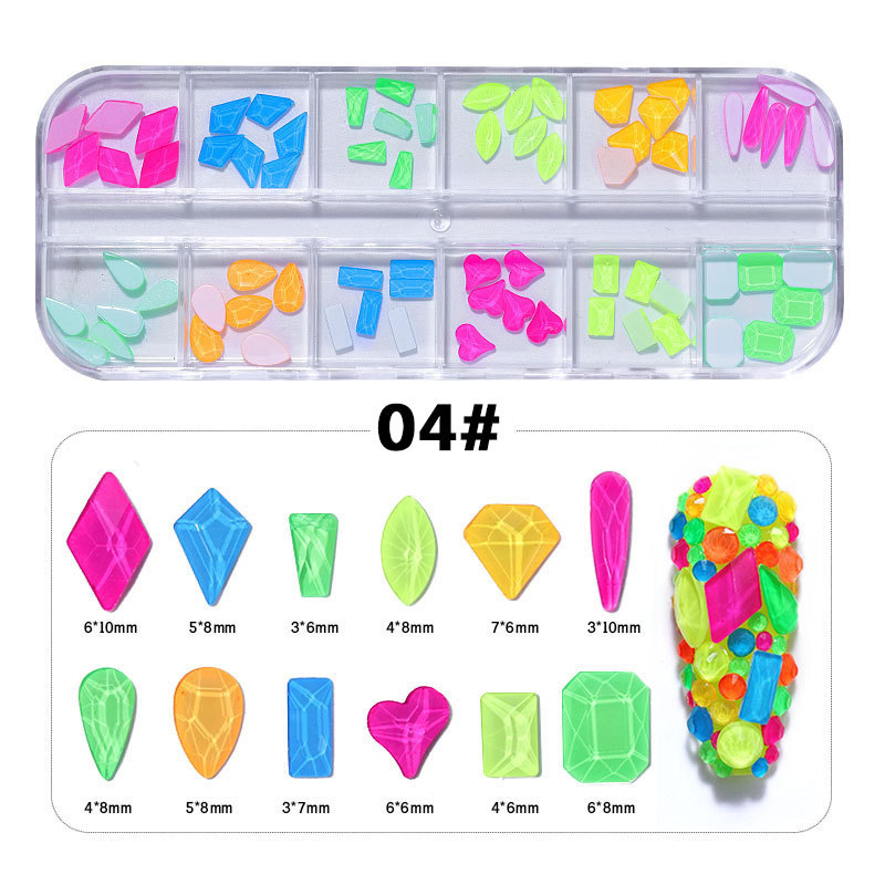 Mixed Crystal Jewelry Nail Stone Art Decoration for Acrylic Nails