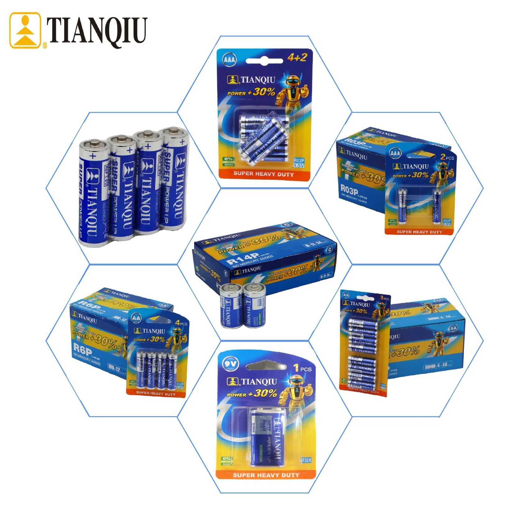 Батарейки AA/AAA 1.5V Super Heavy Duty (R6/R03)
