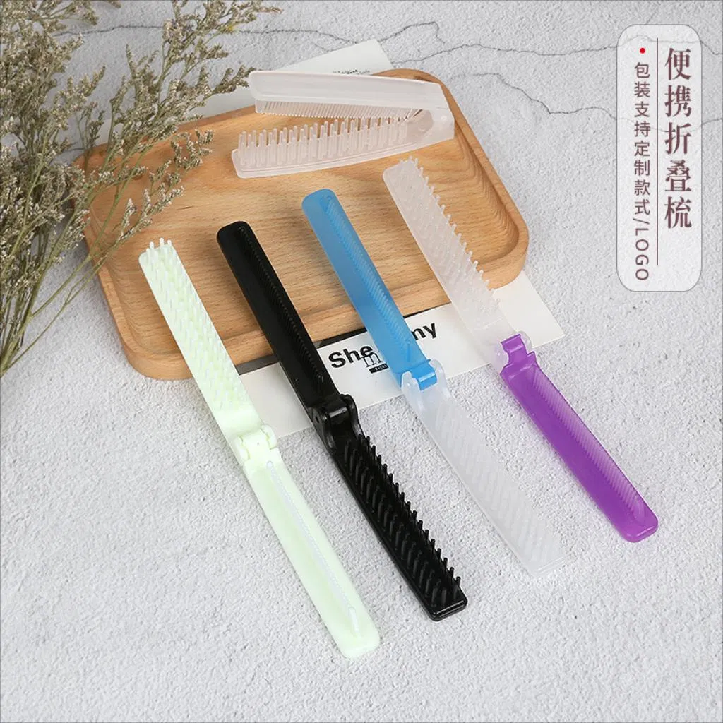 Wholesale Custom portable Plastic Folding Comb Travelling Home Use