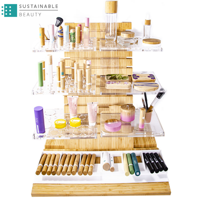 Wholesale Multifunctional Wooden Bamboo Products Display Stand