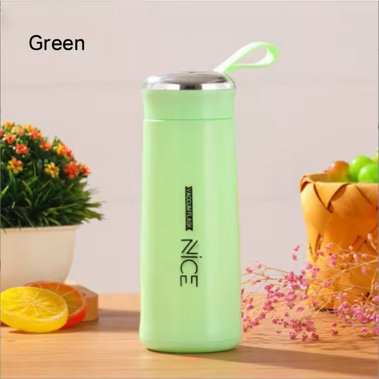 Wholesale Exquisite 400ml Travel Coffee Water Bottle Glass Cup Coffee Cup Glass Water Bottle with Carrying Dai3