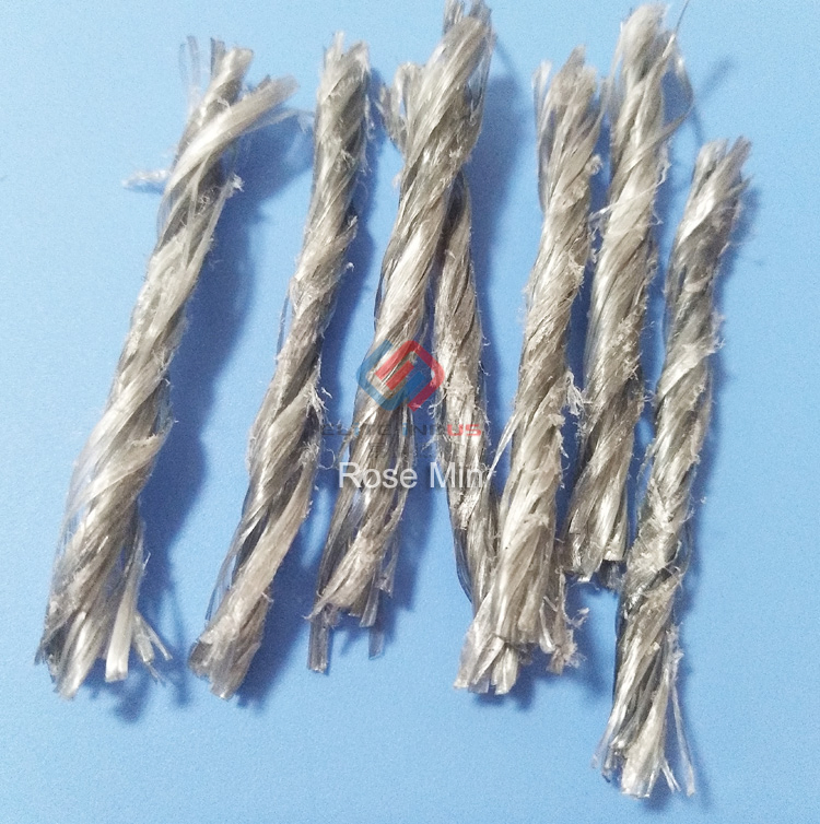 Crack Resistant PP Twist Fiber 54mm for Concrete