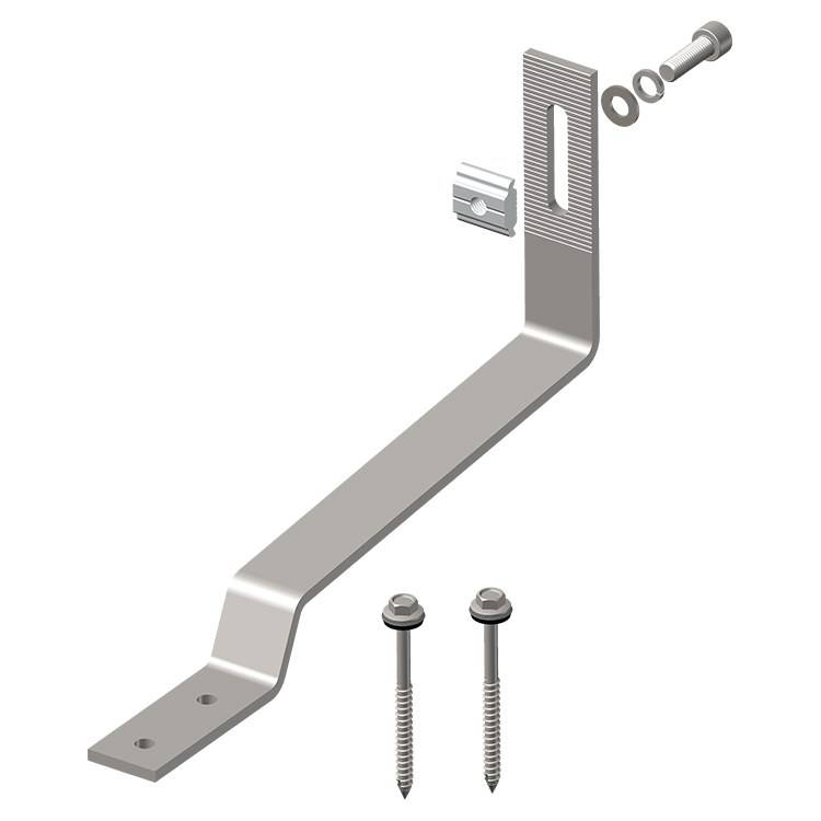 Крепление для солнечных панелей J-типа, алюминиевое