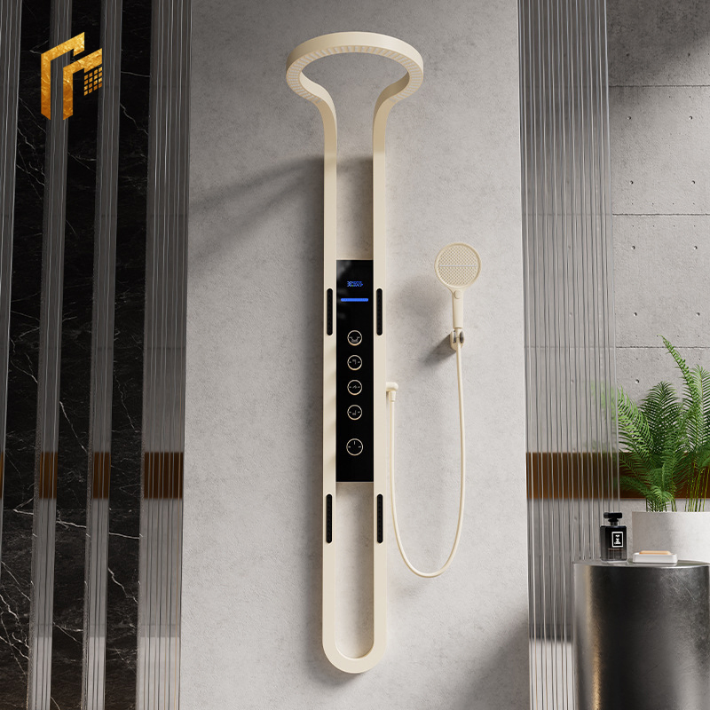 Factory Direct Price Modern Multi Function Wall Mount Tub Filler Waterfall White Sparkle Wall Tower Bathroom Massage Shower Panel with OEM Steam