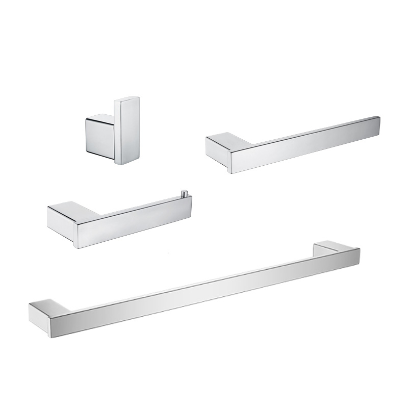 Настенный квадратный полотенцедержатель из нержавеющей стали