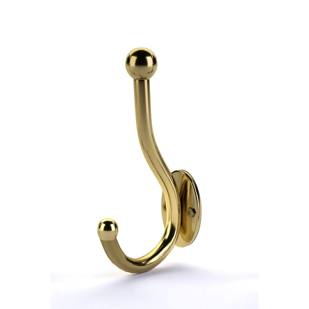 Mdyg04K Die-Cast Zinc Coat Hook, Gold Finish