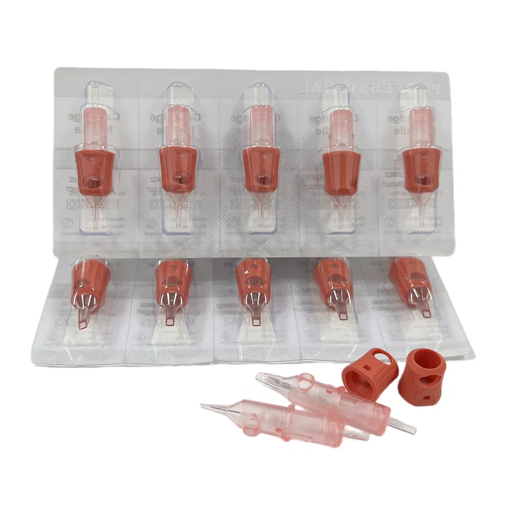 Wholesale Stainless Steel OEM Brand Sterilized Tattoo Cartridge Silicone Membrane Tattoo Cartridge Needles