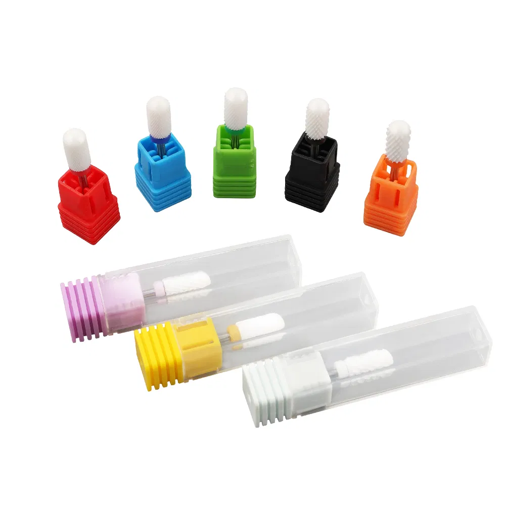 Ceramic Large Barrel Smooth Top Safety Nail Drill Bits