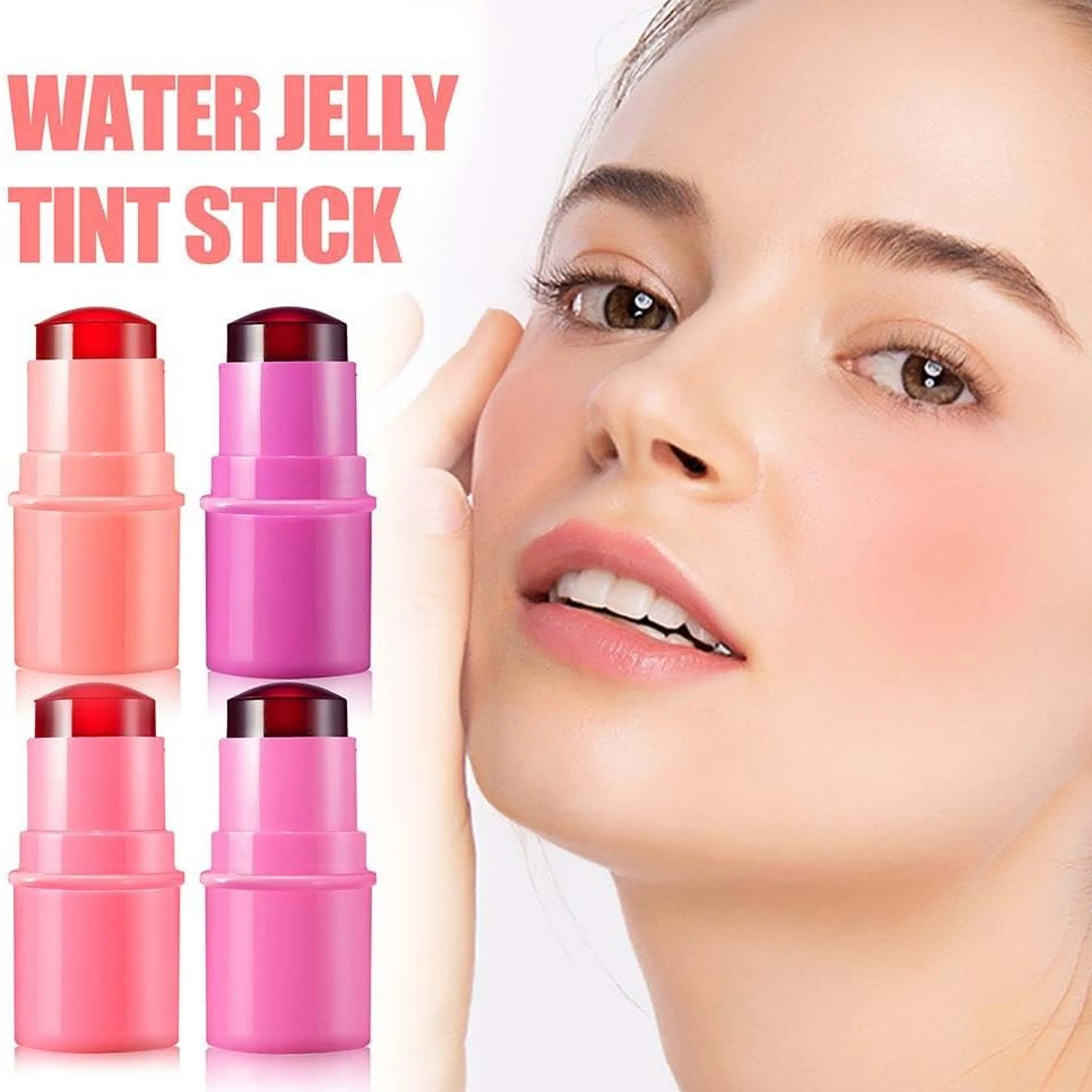 Bouncy Jelly Texture Longlasting&Mesh Free Stick Multi-Used as Blush, Eyeshadow, Lipstick
