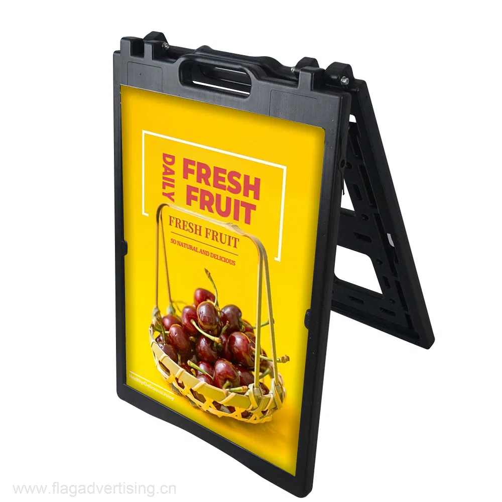 Small Outdoor Water Filled Double-Sided Poster Holder a Board