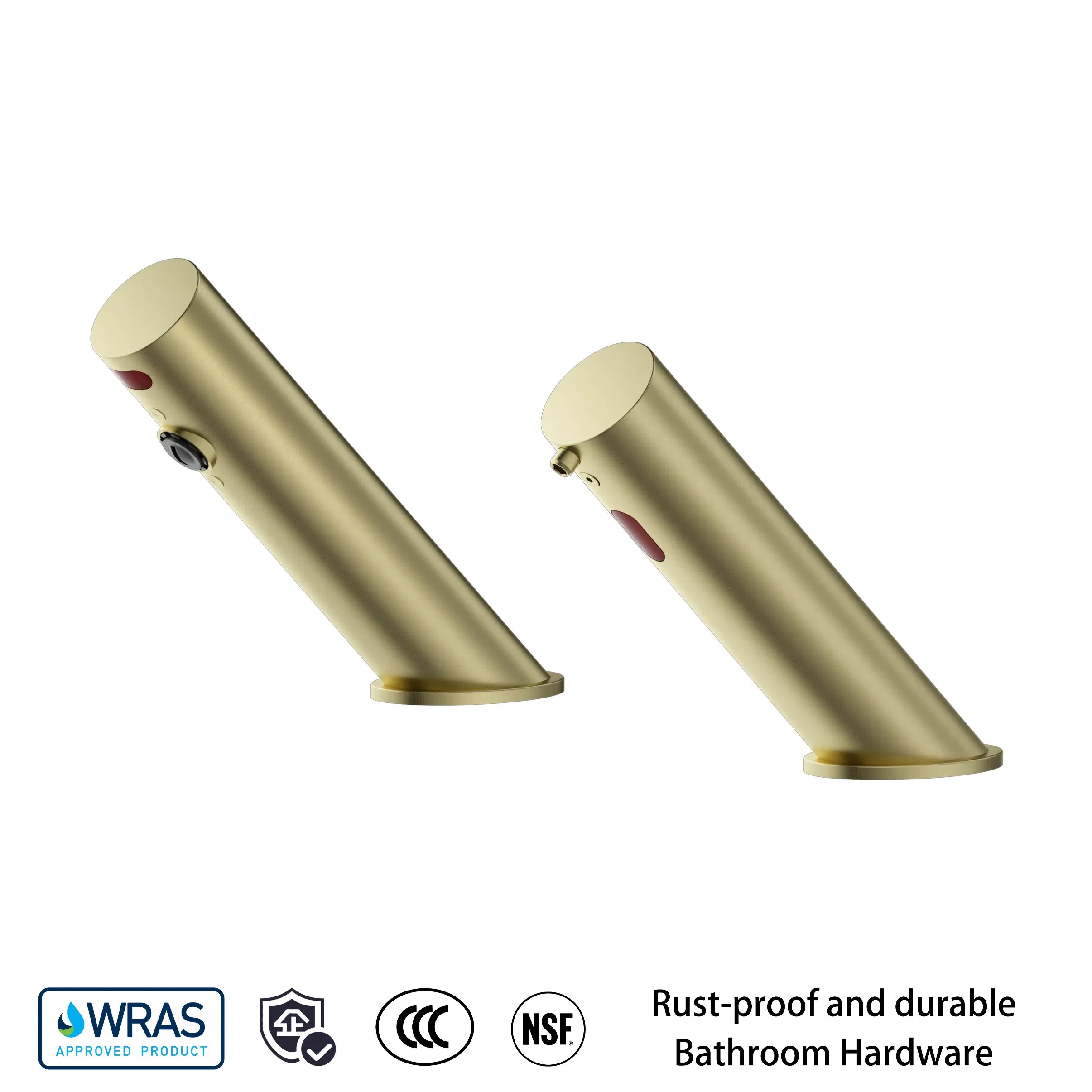 Customizable Surface Finish (Chrome/Matte Black/Brushed Nickel etc.) Wall Mounted Sensor Faucet and Soap Dispenser