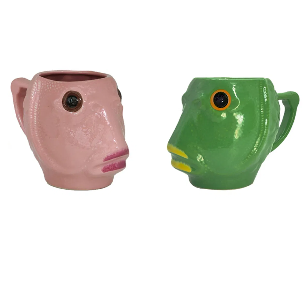 Керамическая кружка Funny Creative Greenhead Pinkheda Fish