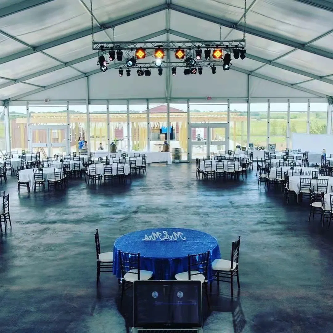30m X 20m Luxury Wedding Event Party Marquee with Solid Glass Walls