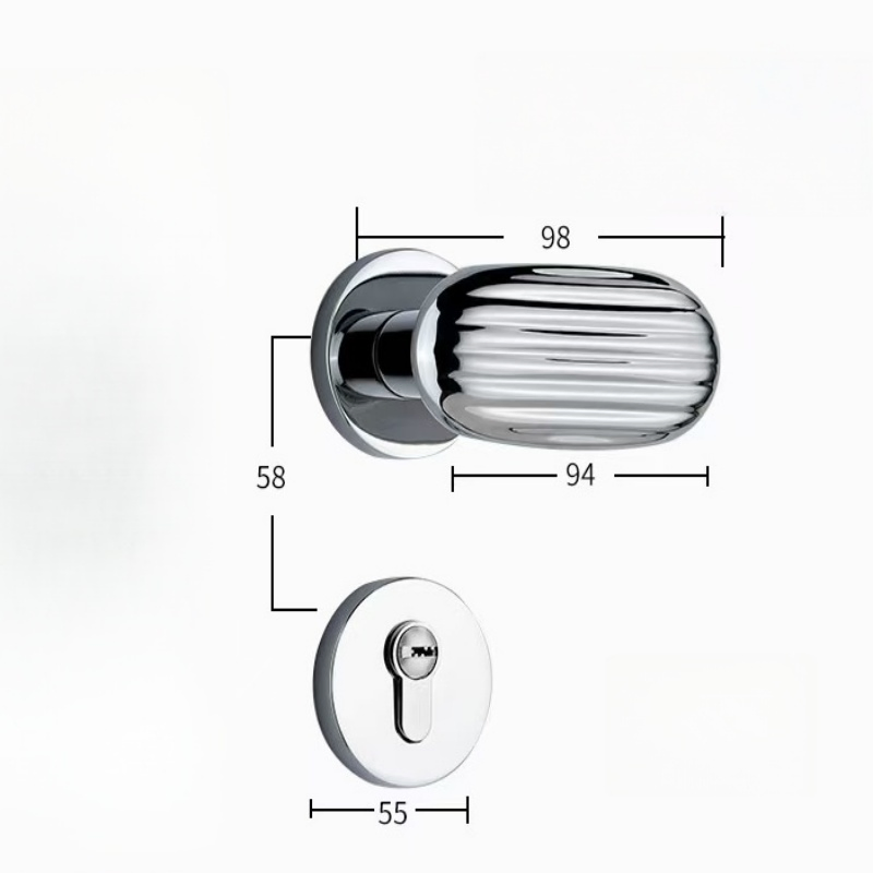 Multi-Color Silent Room Door Locks for Wooden Interiors