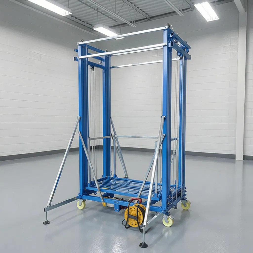 Customizable Electric Scaffolding: Height Adjustment for Time Efficiency