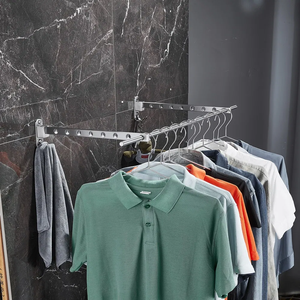 Foldable Wall Mounted Stainless Steel Clothes Drying Rack
