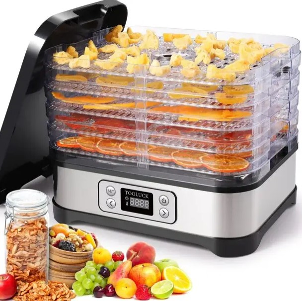 Advanced Digital Control Fruit Dryer Dehydrator with Timer and Function Buttons