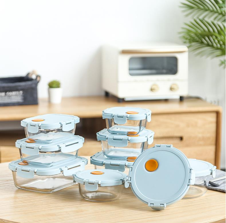 Leak-Proof Food Storage Containers with BPA-Free Sealed Lids Microwave and Dishwasher Safe