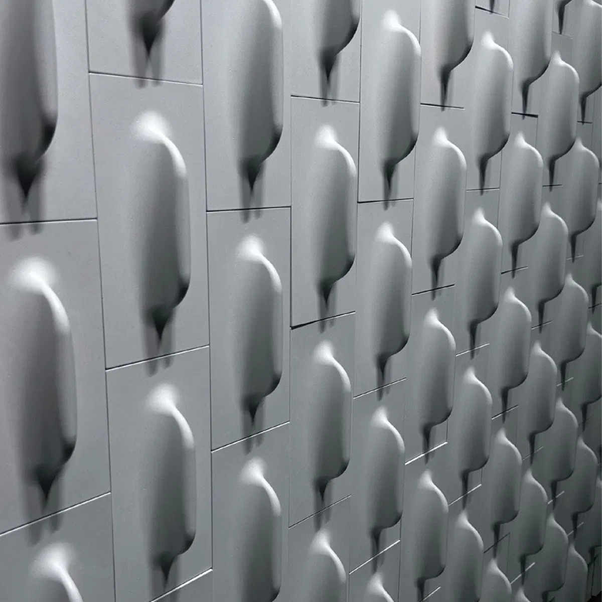 Concrete 3D Colorful Tiles Uhpc Eco-Friendly for Office Mall Hotel Interior Exterior Wall Cladding Wing 100*400*16mm