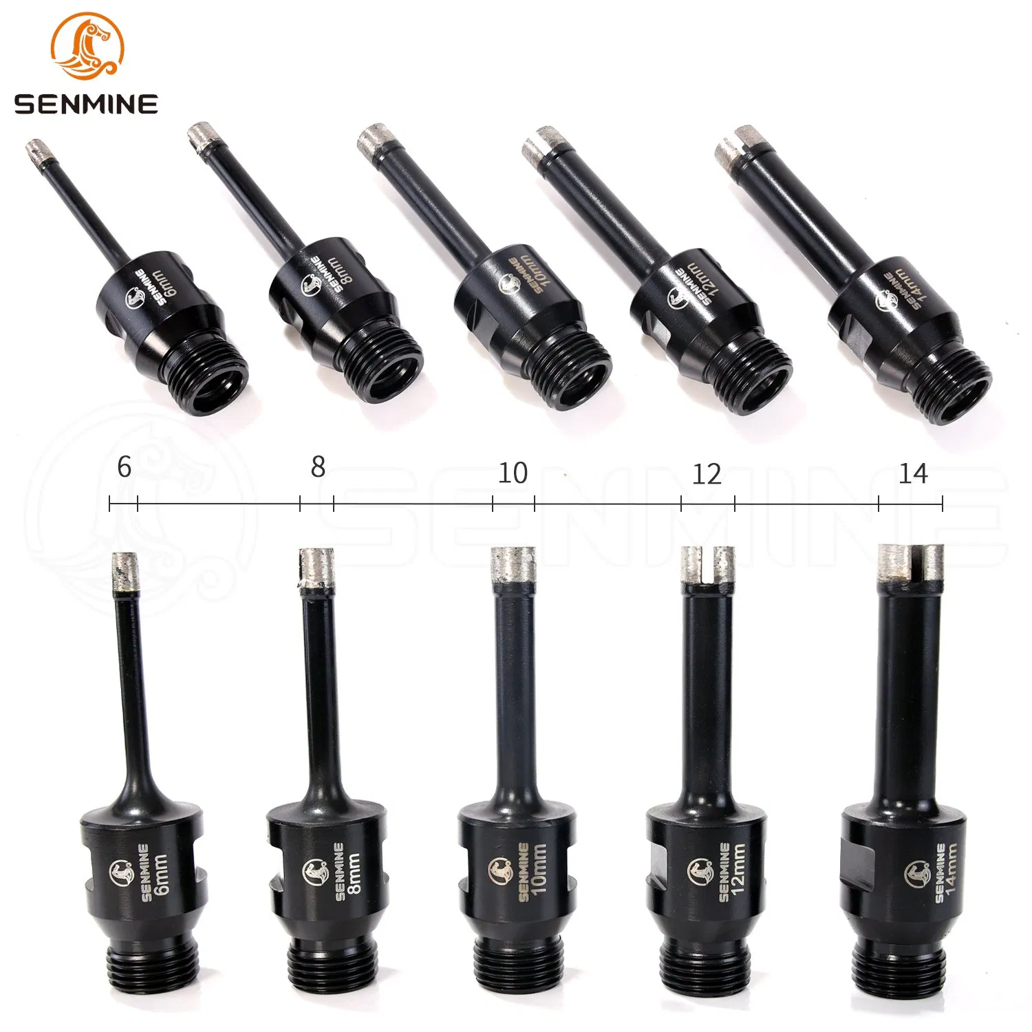 High Frequency Welded Durable Hard Surfaces Stone Core Drill Bit