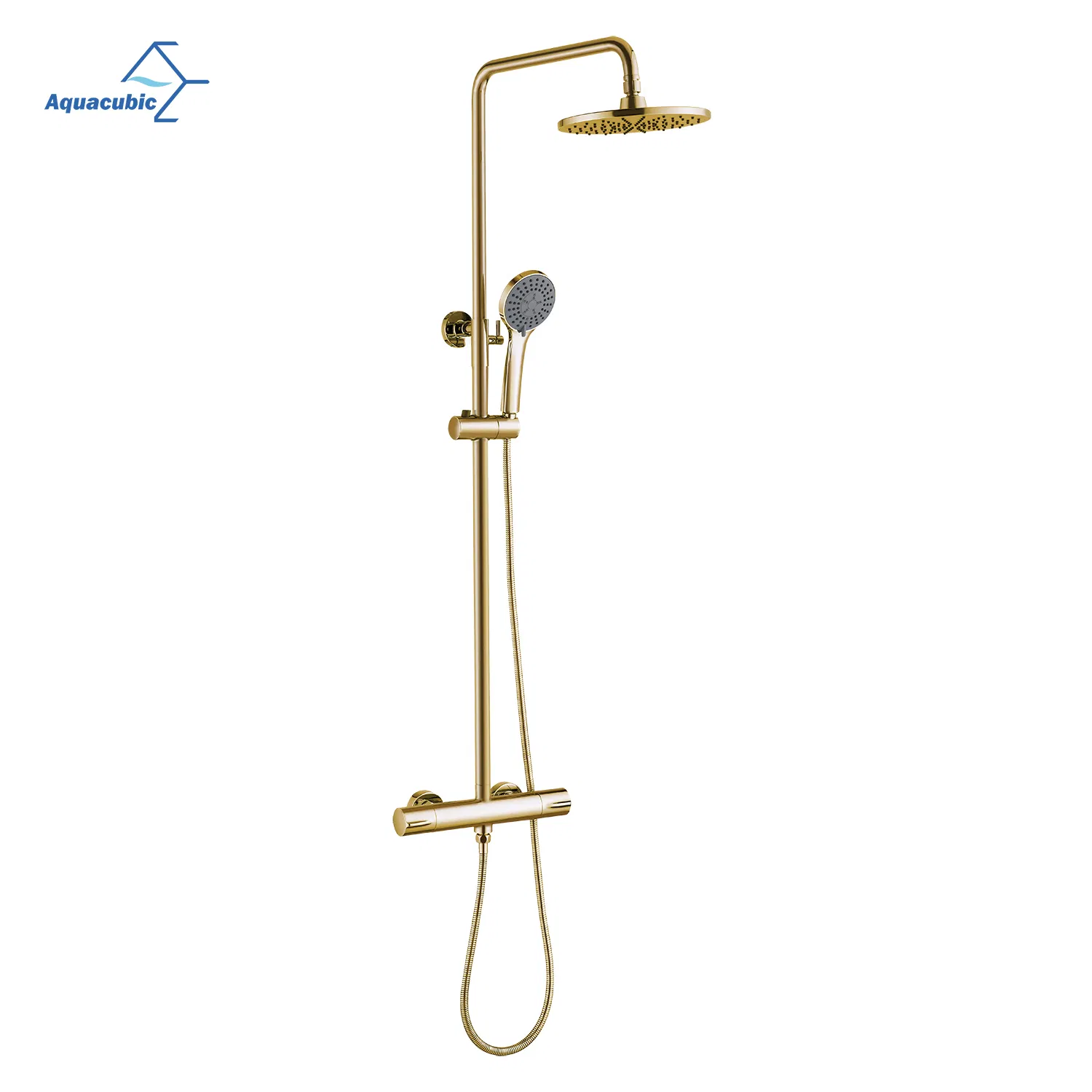 Modern Factory Price Thermostatic Column Wall Mounted Rainfall Faucet and Full Set with Bathtub Mixers for Bathroom Equipments