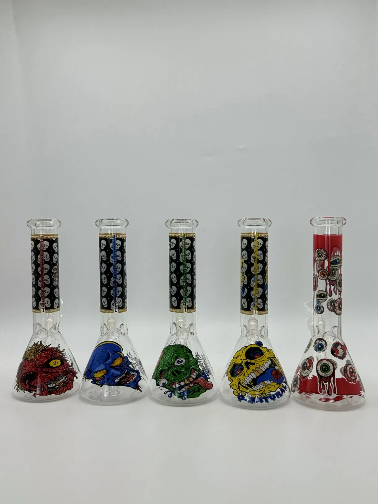 Newauto Glow Glass Water Pipe Smooth Hits Model Gwp-025