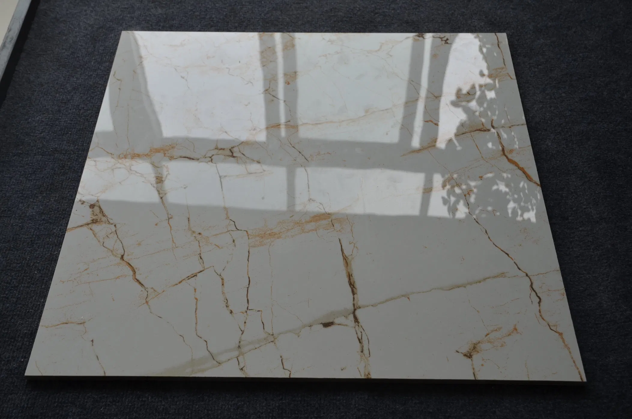 Italy Villa Indoor Decoration 600X600mm Polished Porcelain Wall Marble Porcelanato Flooring Ceramic Tile