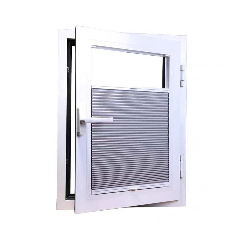 Built in Aluminum Window Fixed Frame Louver Shades Thermal Blinds for Home