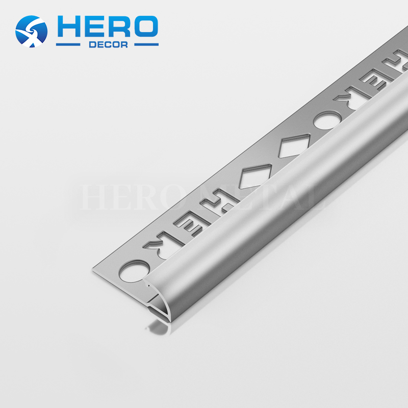 Aluminum Ceramic R Shape Strip for Kitchen Hero Metal High Quality Round Corner Container Tile Trim