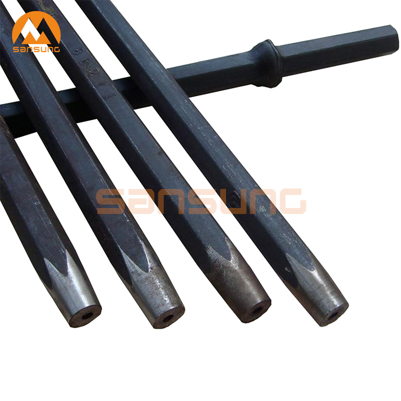 China Manufacturer Factory Price Atlas Copco Epiroc Hex22 Hex25 Hexagon 108/159mm Shank 7/11/12 Degree Taper Tapered Conical Integral Rock Drill Rod