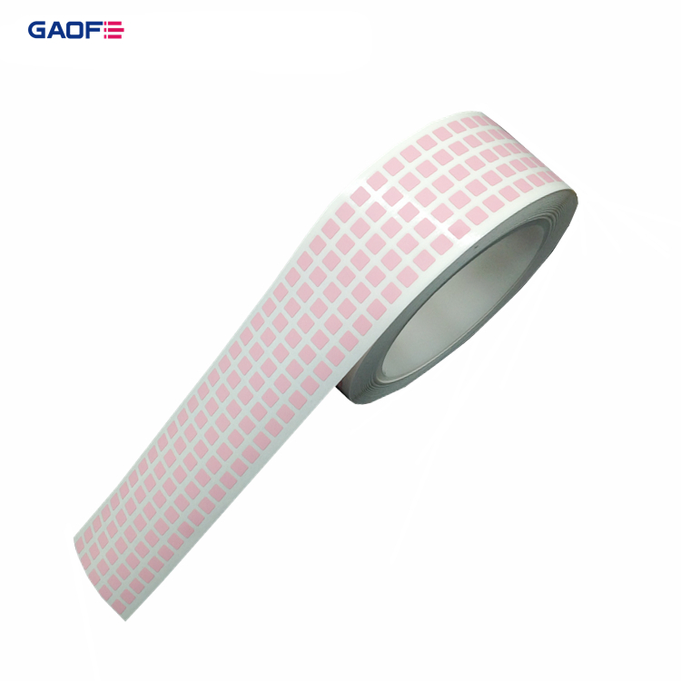 5mmx5mm Customized Pink Adhesive Heat Resistant 300 Degree for PCB Board Polyimide Film High Temperature Label