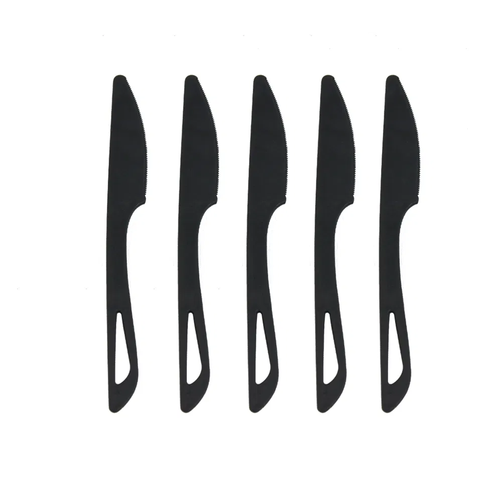 Factory Manufacturer Compostable Eco-Friendly Biodegradable 6.5" PLA Tableware Cutlery Knife