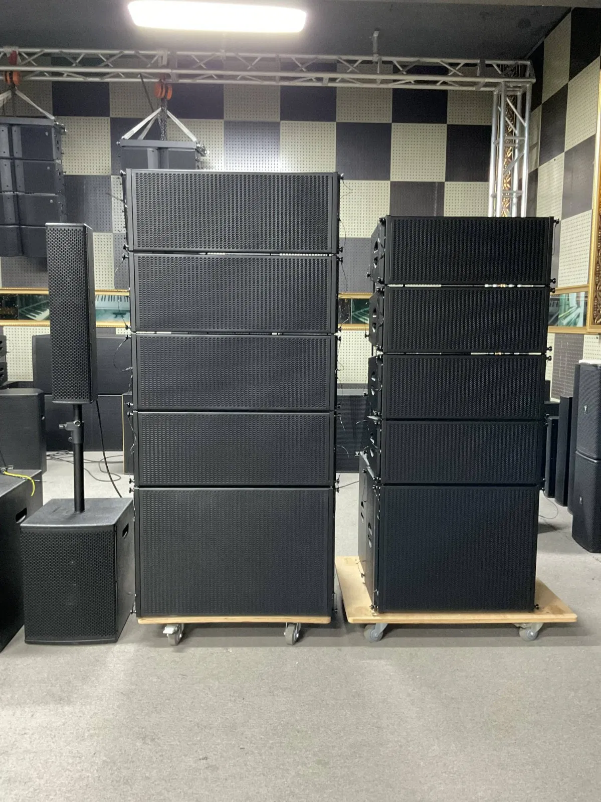 Low Cost Installation and Disassembly Dual 10-Inch Active Line Array Speaker