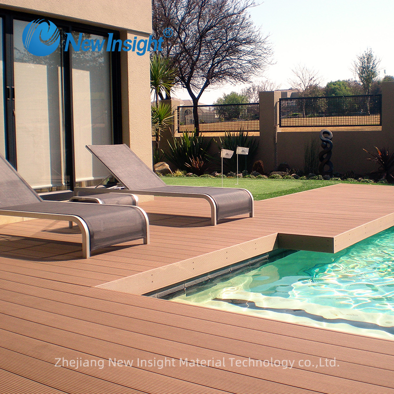 40*40mm WPC Wood Plastic Composite Trim Skirting