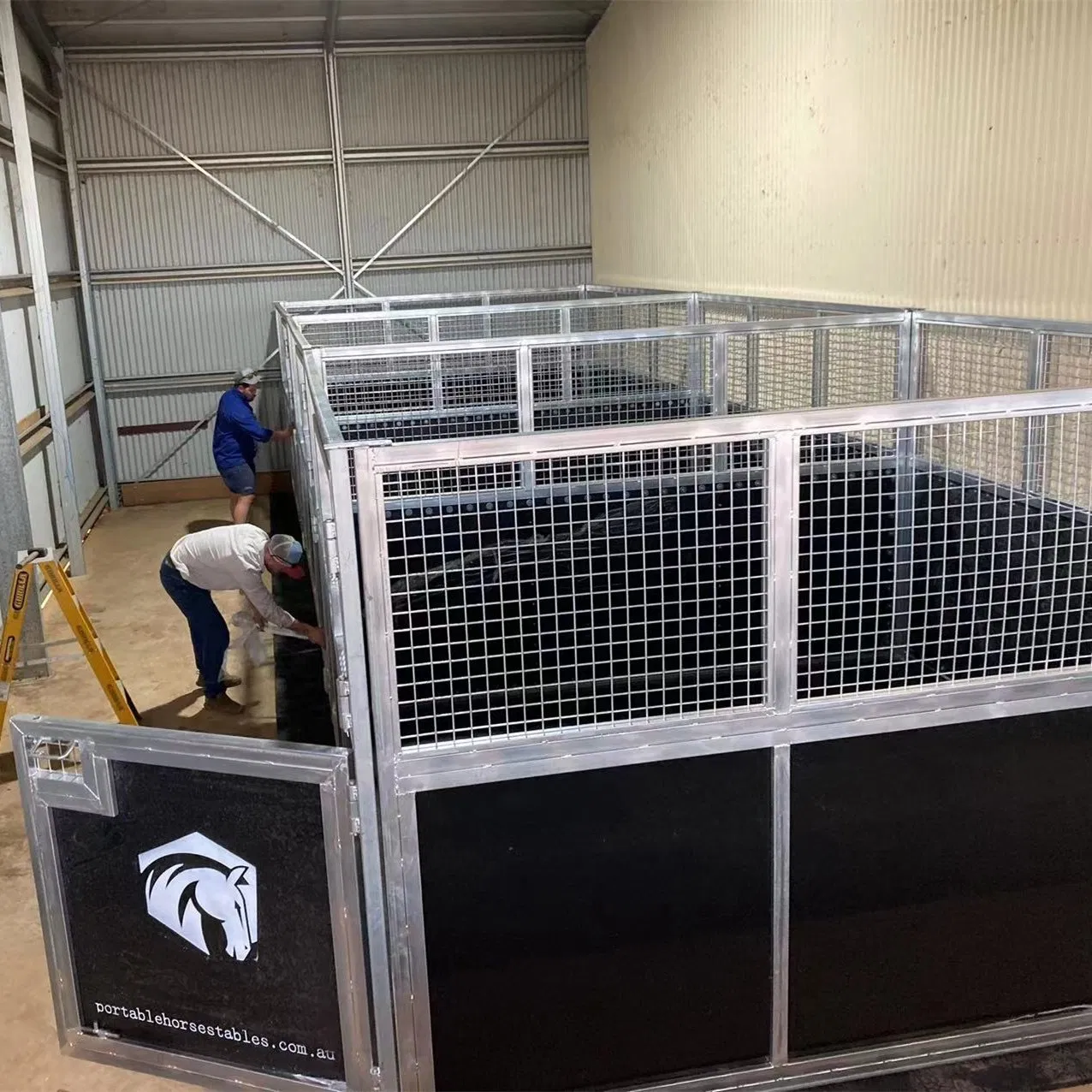 Galvanized Steel Horse Stable Fence