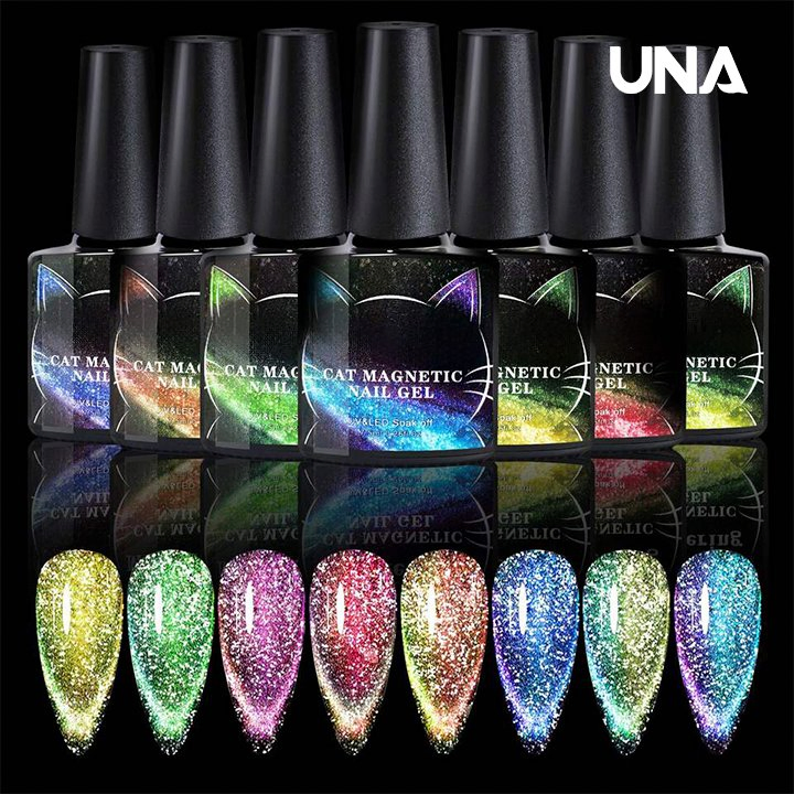 Nail Enhancement Colorful Shiny Reflective Broken Diamond Laser Crystal Cat Eye Gel