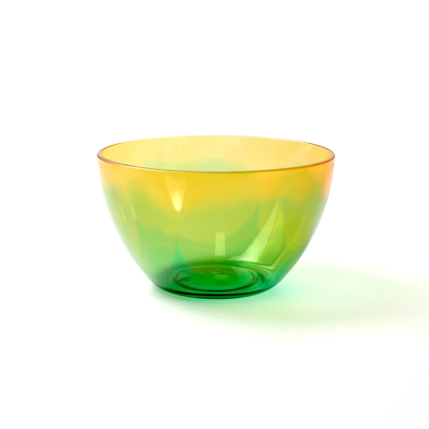High Quality Ombre Acrylic Bowl PS Ms Plastic Round Kitchen Salad Bowl