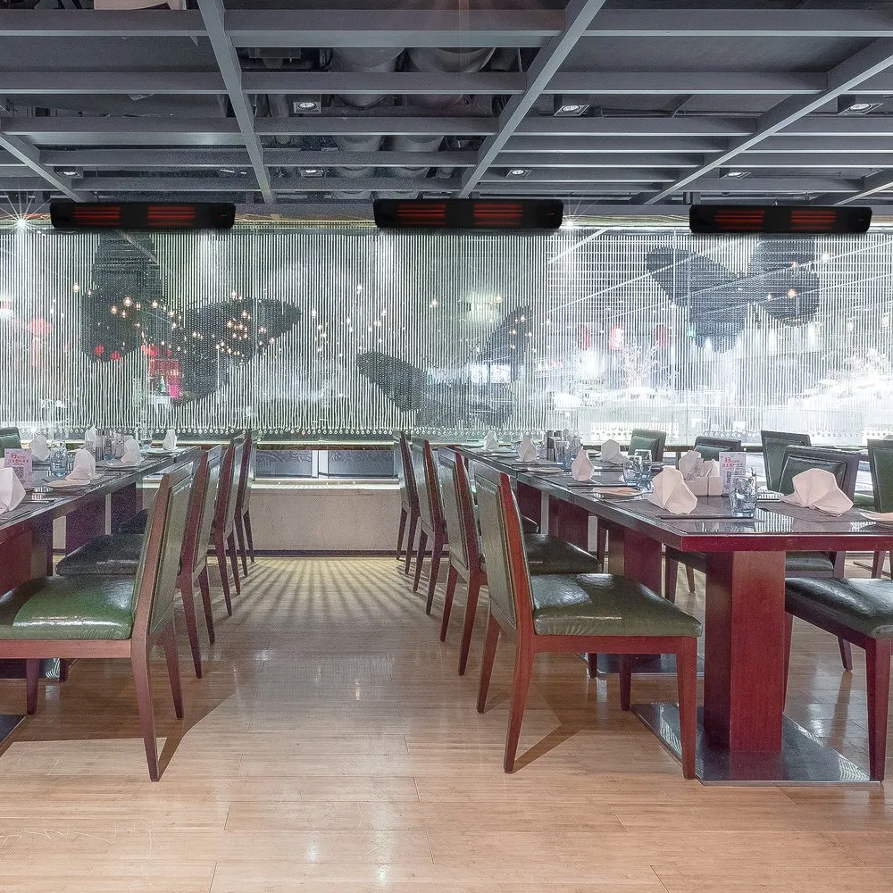 2200W New High Heating Speed Infrared Ceramic Heater with Glass Front Panel