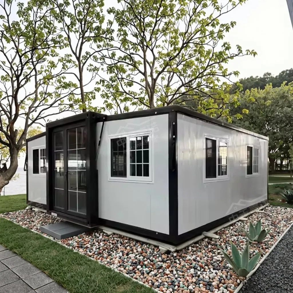 Sloped Double Wing Folding Room for Office with Polished Cement Board